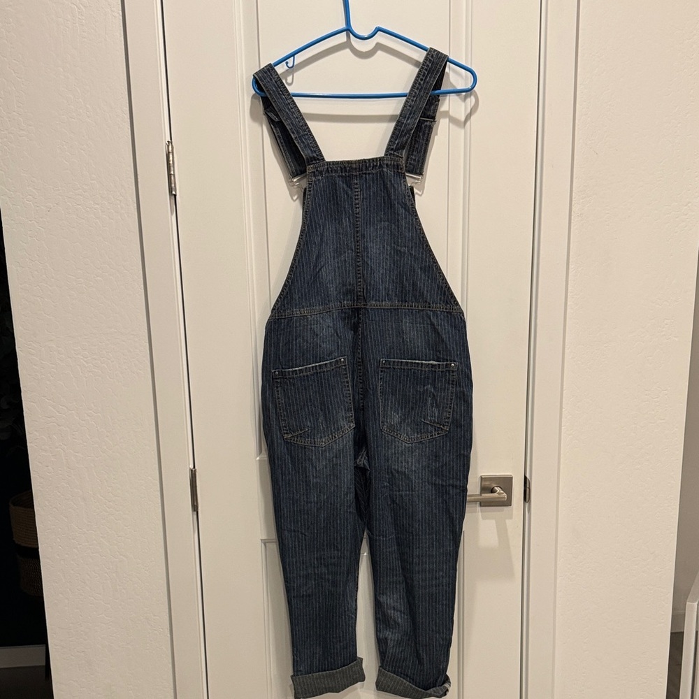 Denim Overalls with Distressed Details - Picture 6 of 6